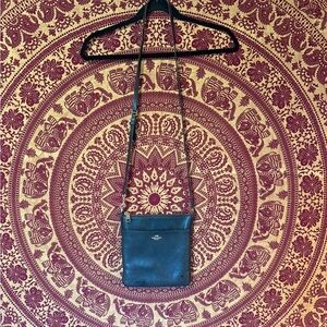 Coach Dark Blue Leather Crossbody Bag